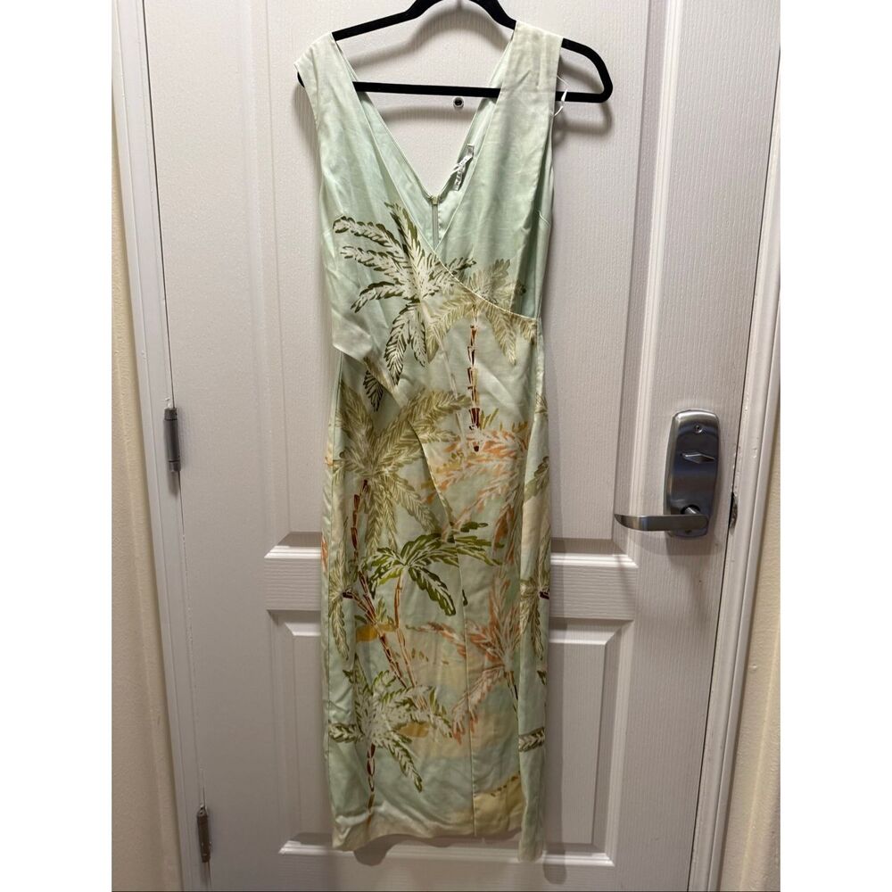 MON RENN ISLE DRESS IN ISLE OF PALMS PRINT in Green size S NWT $246 - Picture 6 of 9